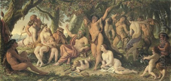 The Song Of Silenus Oil Painting by Sir Joseph Noel Paton