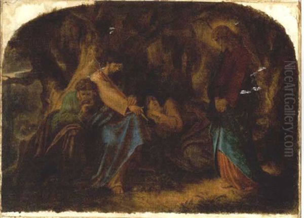 The Garden Of Gethsemane Oil Painting by Sir Joseph Noel Paton