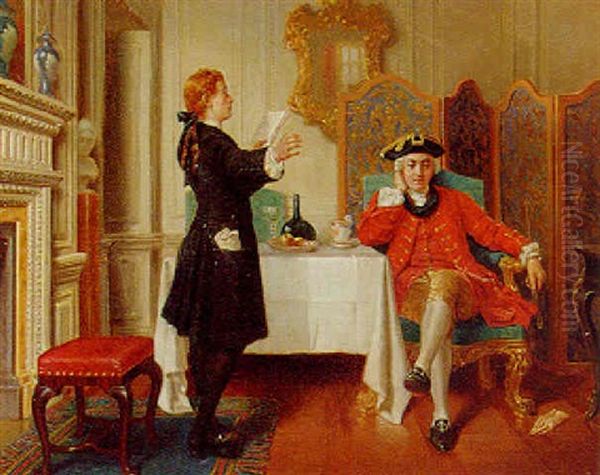 The Poet's Patron Oil Painting by Sir Joseph Noel Paton