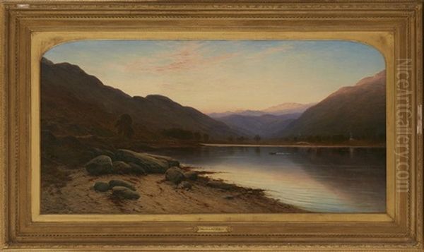 Summer Evening, Loch Long Oil Painting by Waller Hugh Paton