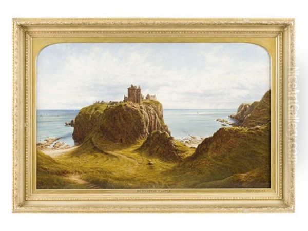 Dunnottar Castle Oil Painting by Waller Hugh Paton