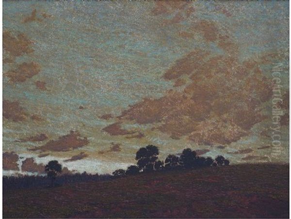 Midlands At Sunset Oil Painting by Waller Hugh Paton