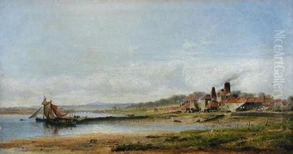 A View Of Guardbridge, Fife Oil Painting by Waller Hugh Paton