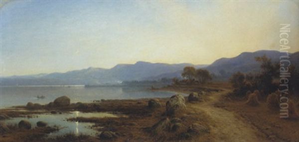 Autumn Evening, Isle Of Arran Oil Painting by Waller Hugh Paton