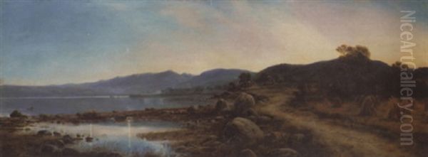 Autumn Evening, Isle Of Arran Oil Painting by Waller Hugh Paton