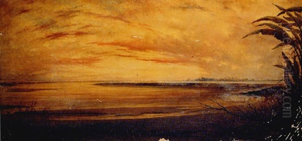 Sunset At Lowtide Oil Painting by Waller Hugh Paton