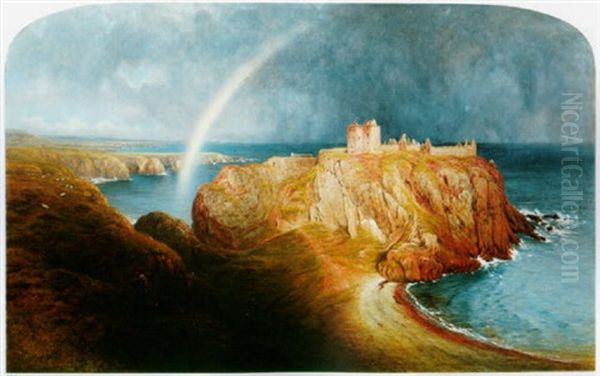 Dunnottar Castle Oil Painting by Waller Hugh Paton