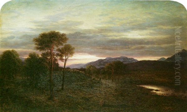 Ossian's Cairn, Moss Of Connel, Argylshire Oil Painting by Waller Hugh Paton