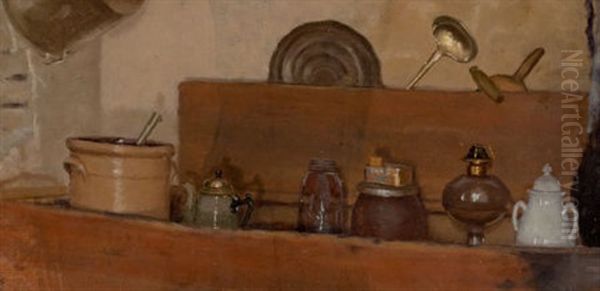 Dry Sink Oil Painting by John Douglass Patrick