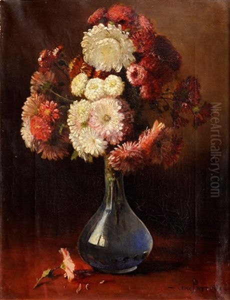 Nature Morte Au Bouquet De Fleurs Oil Painting by Cesar Pattein