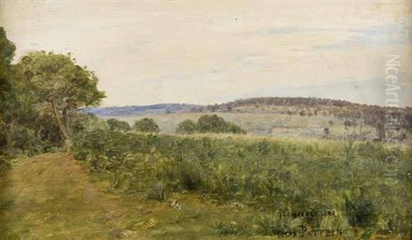 Paysage De Collines Aux Environs De Quimperle Oil Painting by Cesar Pattein