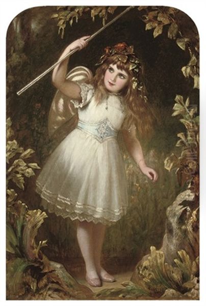 A Little Stage Fairy Oil Painting by Alfred Fowler Patten