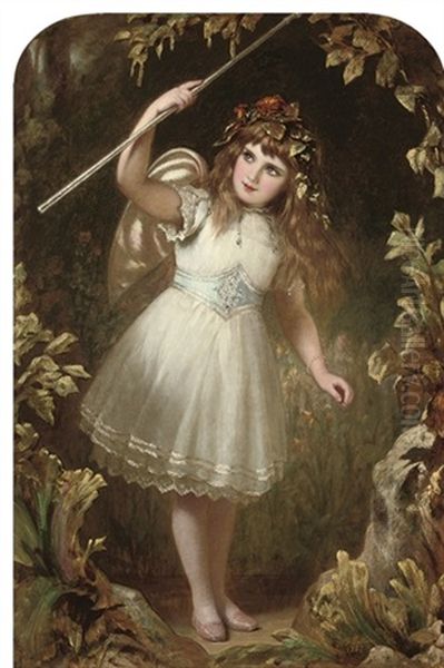 A Little Stage Fairy Oil Painting by Alfred Fowler Patten