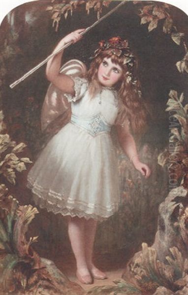 A Little Stage Fairy Oil Painting by Alfred Fowler Patten