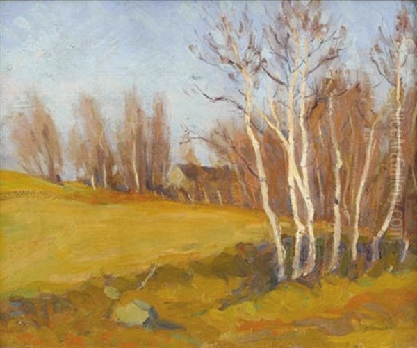 Fall Landscape Oil Painting by Margaret Jordan Patterson