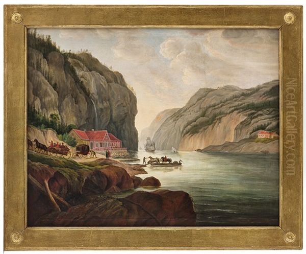 Fra Svinesund Oil Painting by Erik Pauelsen