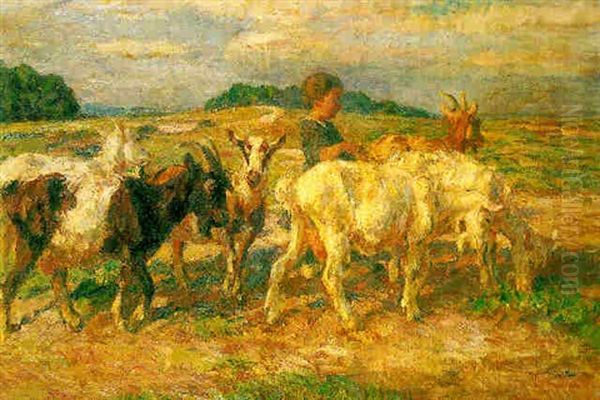 The Goatherd Oil Painting by Ernst Paul