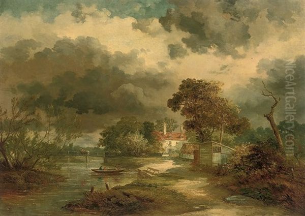 The Incoming Storm Oil Painting by John Dean (Sir) Paul