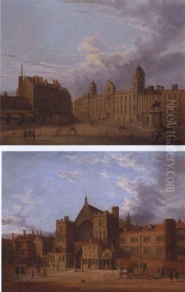 Old Palace Yard And Westminster House Oil Painting by John Dean (Sir) Paul