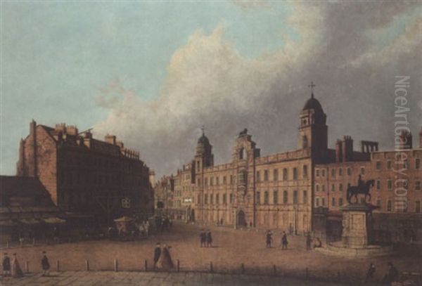 Northumberland House, Charing Cross Oil Painting by John Dean (Sir) Paul