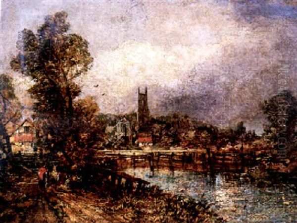 Dedham, Suffolk Oil Painting by Joseph Paul