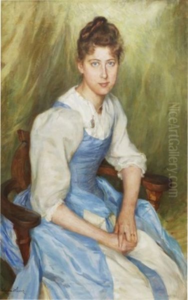 Gerda Oil Painting by Hanna (Hirsch) Pauli