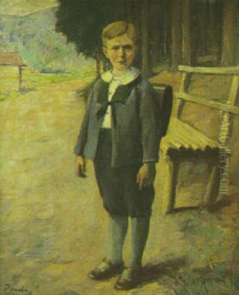 Le Jeune Ecolier Oil Painting by Hanna (Hirsch) Pauli