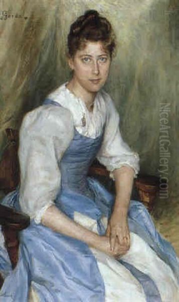 Gerda Oil Painting by Hanna (Hirsch) Pauli