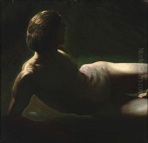 Adam Oil Painting by Julius Paulsen