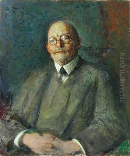 Portrait Of A Seated Gentleman Oil Painting by Julius Paulsen