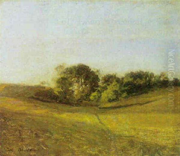 Landskab, Aftenskumring Oil Painting by Julius Paulsen