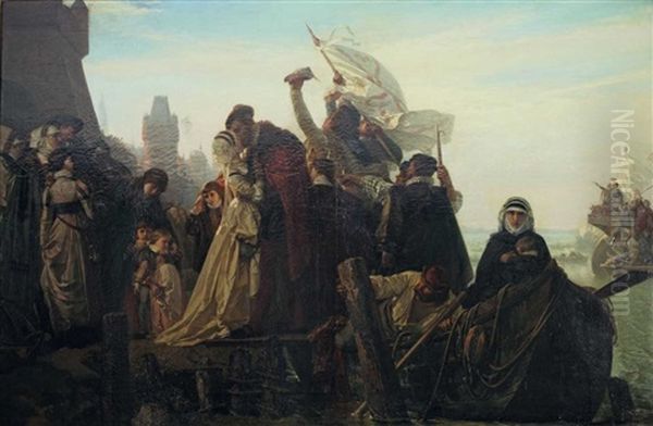 Die Ruckkehr Des Wilhelm Von Oranien Oil Painting by Ferdinand Wilhelm Pauwels