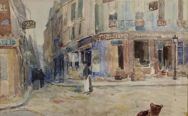 Paris, Les Halles Oil Painting by Elie Anatole Pavil