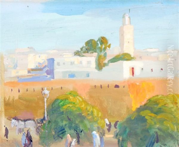 View From Morocco Oil Painting by Elie Anatole Pavil