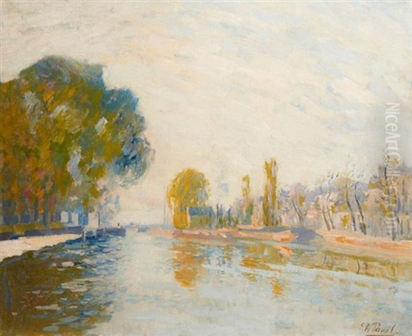 Bords De Seine Oil Painting by Elie Anatole Pavil