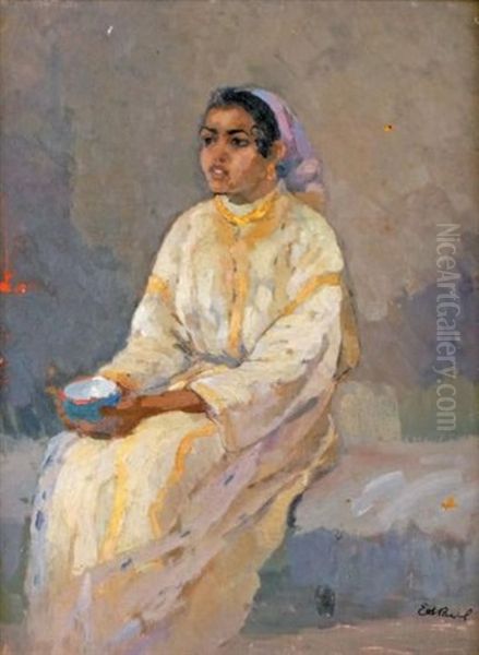 Adda Au Bol Bleu, 1942 Oil Painting by Elie Anatole Pavil