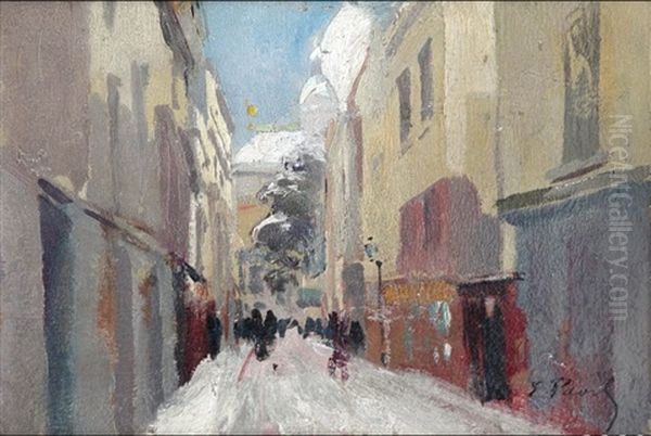 Jour De Neige Oil Painting by Elie Anatole Pavil