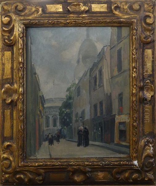 Religieuses A Montmartre Oil Painting by Elie Anatole Pavil