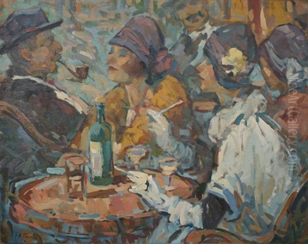 Cafe Terrasse by Elie Anatole Pavil