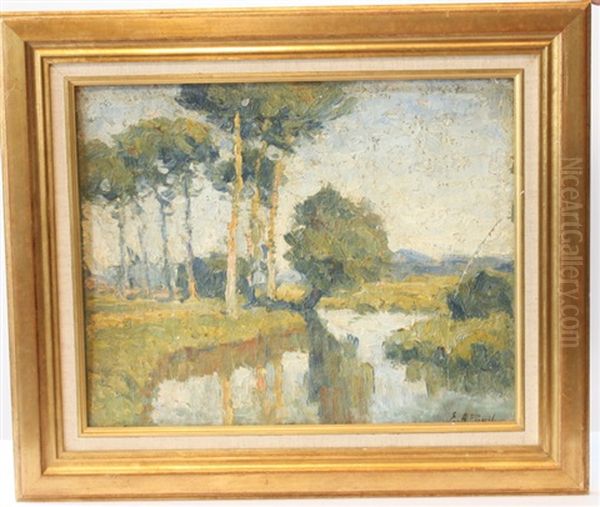 Paysage De Campagne Oil Painting by Elie Anatole Pavil