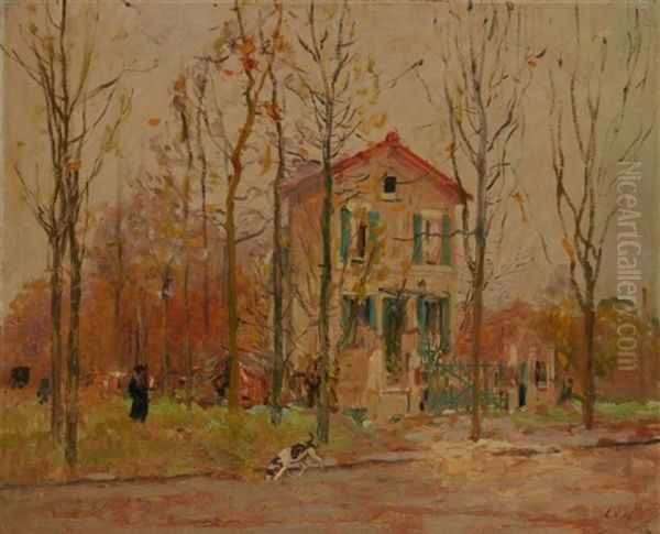 Maison Aux Tuileries Oil Painting by Elie Anatole Pavil