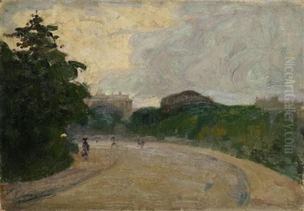 Promenade Au Parc Oil Painting by Elie Anatole Pavil