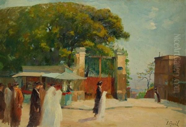 Montmartre, La Communion Oil Painting by Elie Anatole Pavil