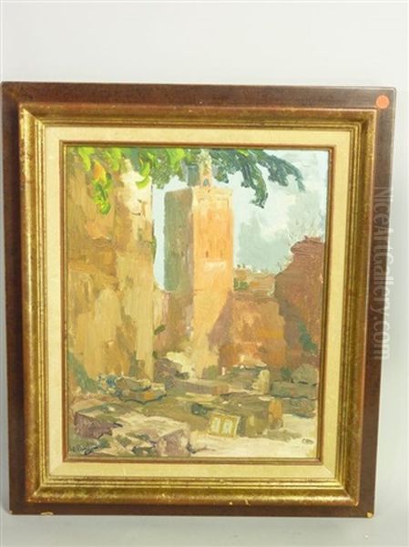 Le Minaret Oil Painting by Elie Anatole Pavil