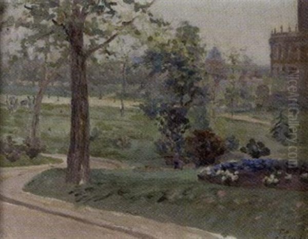 Le Parc Oil Painting by Elie Anatole Pavil