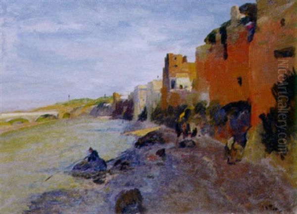 Les Remparts D'azemmour Oil Painting by Elie Anatole Pavil