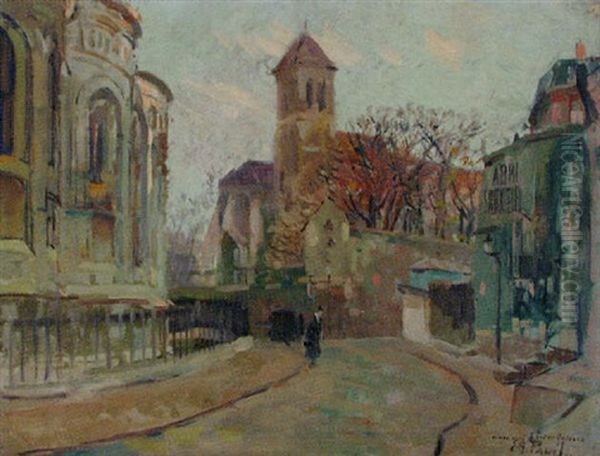 Pre Du Sacre-coeur Oil Painting by Elie Anatole Pavil