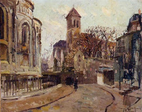 Pres Du Sacre-coeur Oil Painting by Elie Anatole Pavil