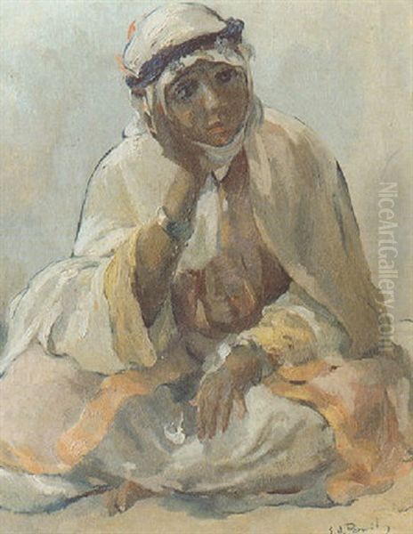 Femme Berbere Oil Painting by Elie Anatole Pavil