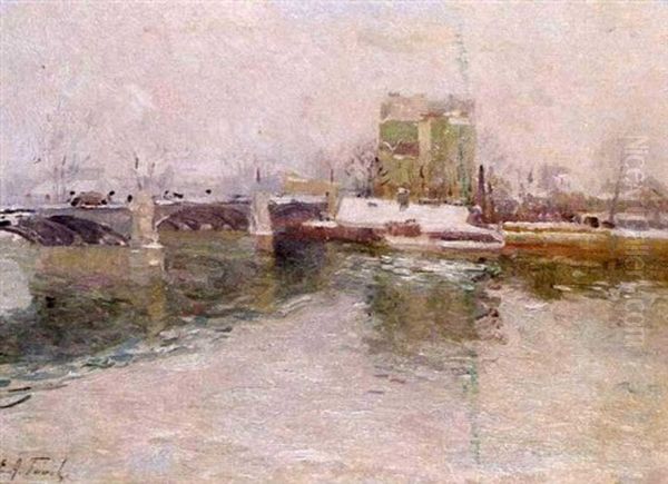 Bord De Seine Oil Painting by Elie Anatole Pavil